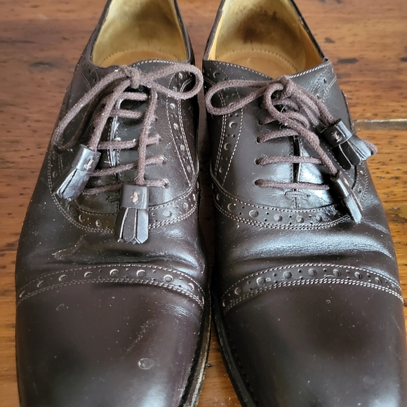 💥 Gucci brown brogue shoes 37.5 - Picture 10 of 14